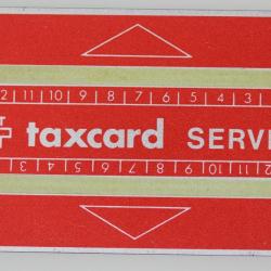 Télécarte de service Landis & Gyr Taxcard Service 610S Suisse 1966
