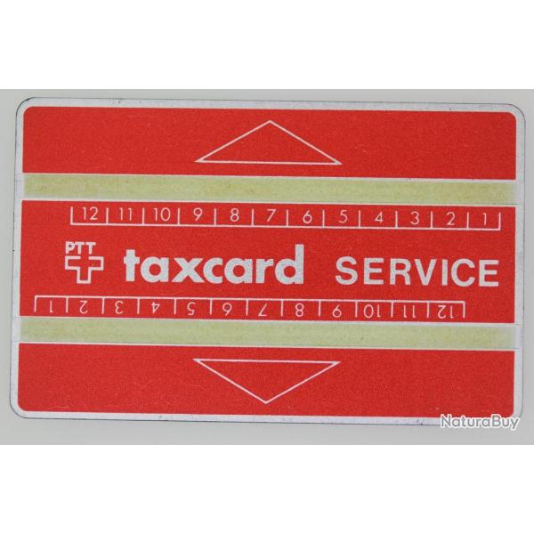 T�l�carte de service Landis & Gyr Taxcard Service 610S Suisse 1966