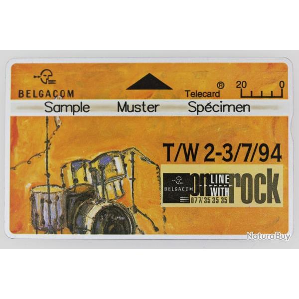 T�l�carte L&G dummy Belgacom On Line With Rock 2 Belgique