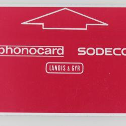 Télécarte d'essai L&G Phonocard Francfort 00 219 178 Allemagne 1981