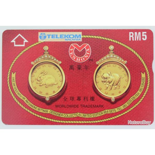 T�l�carte L&G dummy Venhonia Horoscope Malaisie Zodiaque chinois Lapin