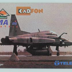 Télécarte L&G dummy Lima 95 F-5E Tiger Malaisie Avion