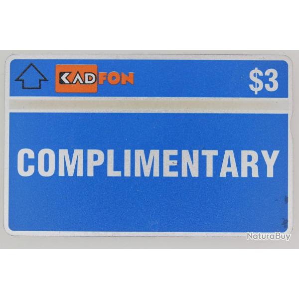 T�l�carte L&G dummy Complimentary Malaisie