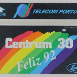 Télécarte L&G dummy Centrum 30 Feliz 1992 Laboratoire Lederle Portugal