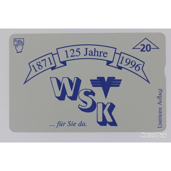 T�l�carte L&G dummy WSK 125 Jahre Autriche 1996