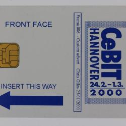 Carte à puce exposition CeBIT Hannover 2000