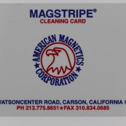 Magstripe Cleaning card American Magnetics Corporation USA