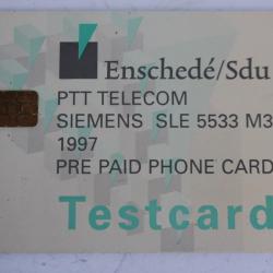Télécarte Testcard PTT Telecom Siemens SLE 5533 M3 1997 Pays-Bas