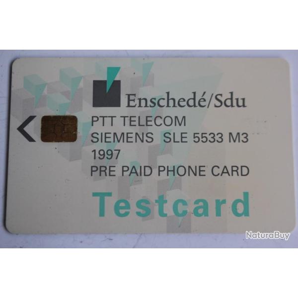 T�l�carte Testcard PTT Telecom Siemens SLE 5533 M3 1997 Pays-Bas