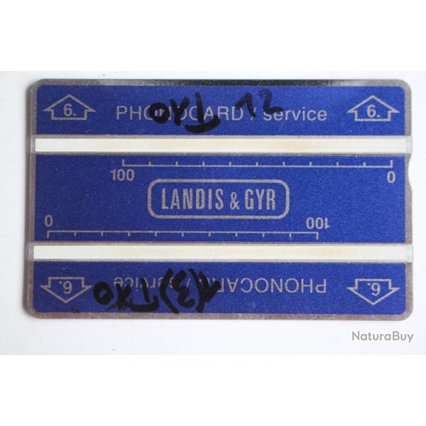 T�l�carte de service Phonocard 6 Landis & Gyr 511L Brun�i Darussalam