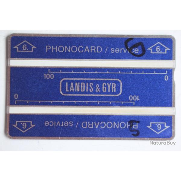 T�l�carte de service Phonocard 6 Landis & Gyr 511L Brun�i Darussalam