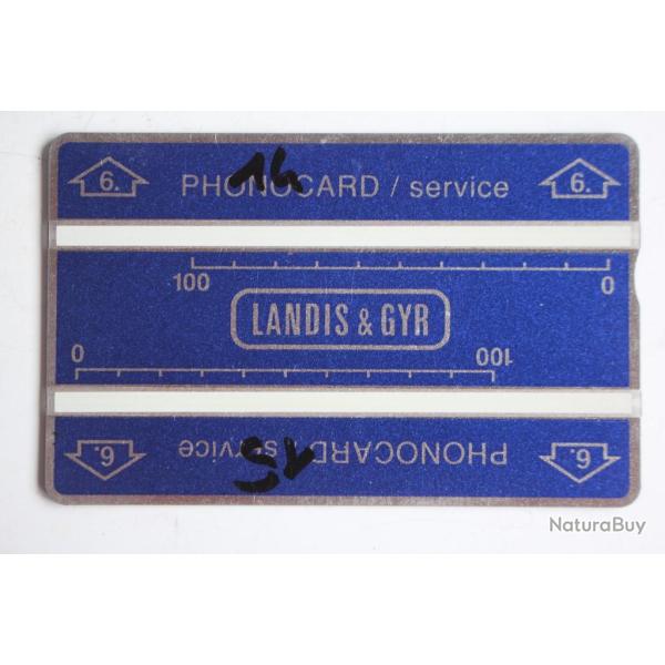 T�l�carte de service Phonocard 6 Landis & Gyr 511L Brun�i Darussalam