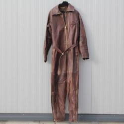 Combinaison de pilote cuir Ragléna Champs-Élysées Aviation automobile