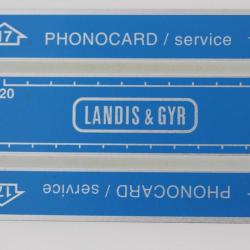 Télécarte de service Phonocard 17 Landis & Gyr 106K Maroc 1991