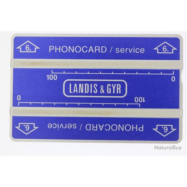 T�l�carte de service Phonocard 6 Landis & Gyr 511L Brun�i Darussalam
