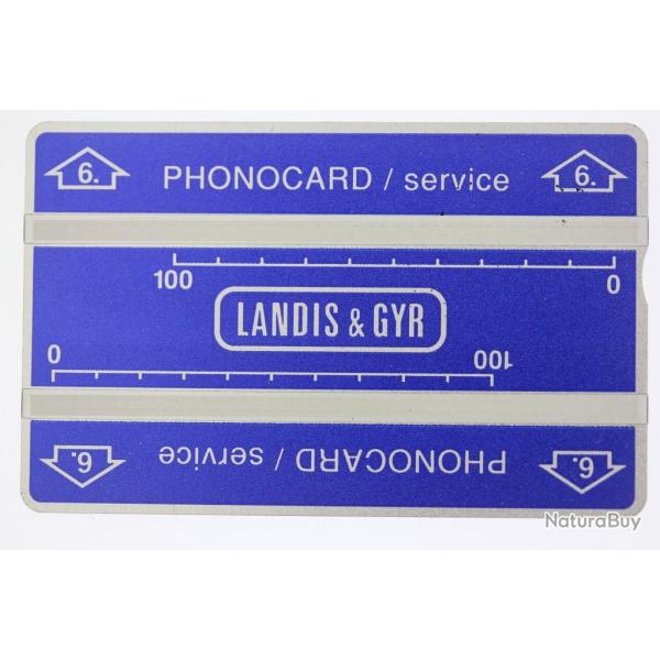 T�l�carte de service Phonocard 6 Landis & Gyr 511L Brun�i Darussalam