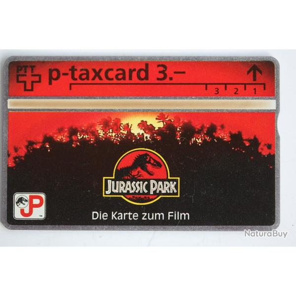 T�l�carte L&G dummy p-taxcard film Jurassic Park Suisse 1993