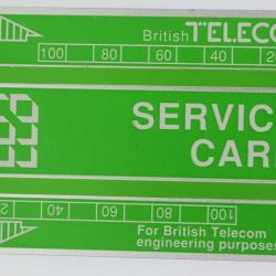 Télécarte de service Landis & Gyr Service Card 152K BTS004 Royaume-Uni