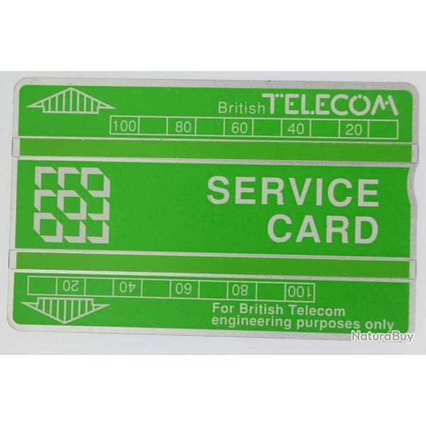 T�l�carte de service Landis & Gyr Service Card 152K BTS004 Royaume-Uni