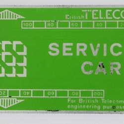 Télécarte de service Landis & Gyr Service Card 806S BTS002 Royaume-Uni