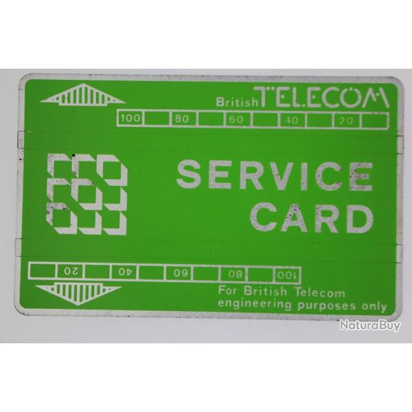 T�l�carte de service Landis & Gyr Service Card 806S BTS002 Royaume-Uni