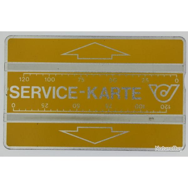 T�l�carte de service Landis & Gyr Service-Karte 003A Autriche 1990