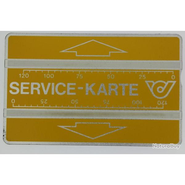 T�l�carte de service Landis & Gyr Service-Karte 003A Autriche 1990