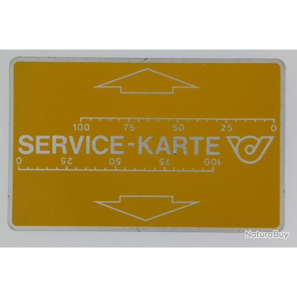 T�l�carte de service L&G Service-Karte 03 042 991 Autriche 1983