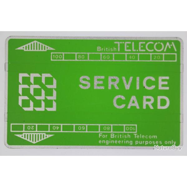 T�l�carte de service Landis & Gyr Service Card 806S BTS002 Royaume-Uni