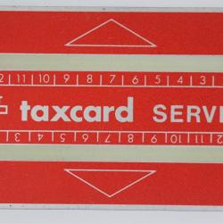 Télécarte de service Landis & Gyr Taxcard Service 610S Suisse 1966