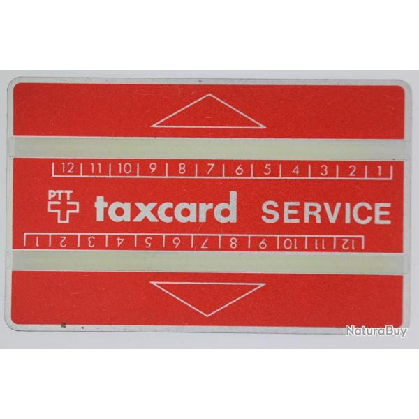 T�l�carte de service Landis & Gyr Taxcard Service 610S Suisse 1966