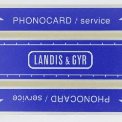 Télécarte de service Phonocard 19 Landis & Gyr 152 K Pakistan 1986