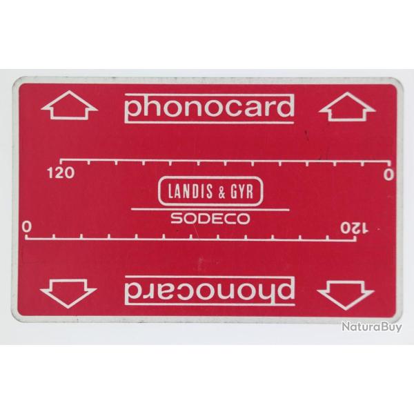 T�l�carte Landis & Gyr Sodeco 00 209 814 Frankfurt demo 6 Allemagne