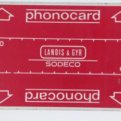 T&eacute;l&eacute;carte Landis & Gyr Sodeco 00 208 273 Frankfurt demo 6 Allemagne