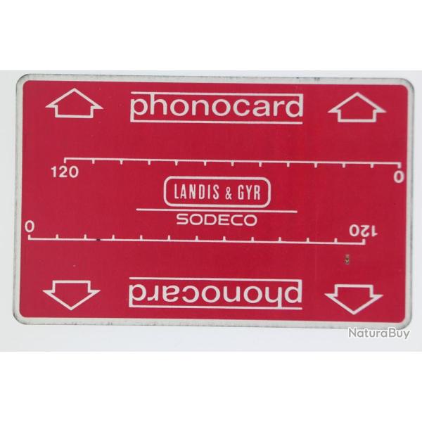 T�l�carte Landis & Gyr Sodeco 00 208 273 Frankfurt demo 6 Allemagne