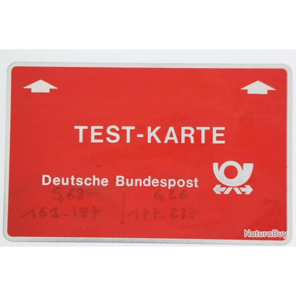 T�l�carte L&G Test-Karte Deutsche Bundespost 03 058 750 Allemagne