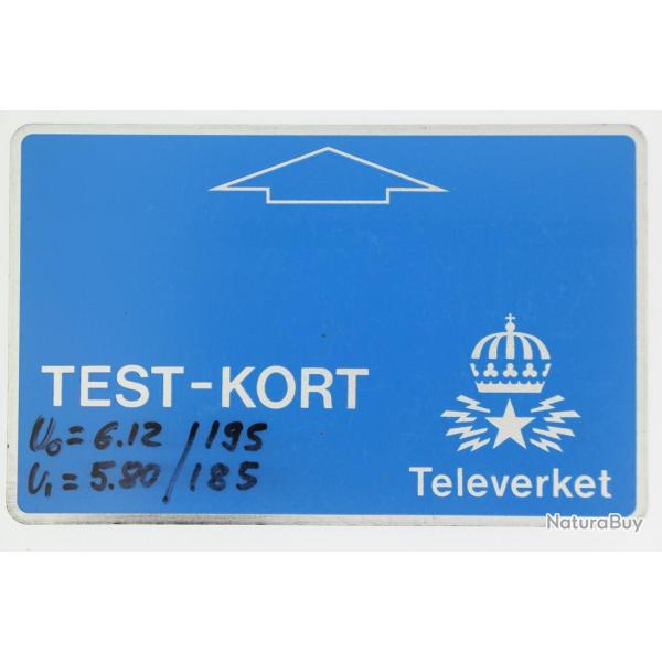 Tlcarte Landis & Gyr Test-Kort Televerket 1981 Sude