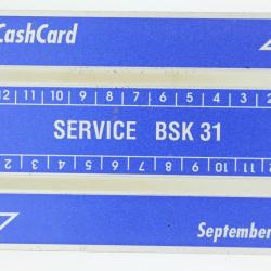 Télécarte Landis & Gyr Service BSK 31 BC CashCard 1993