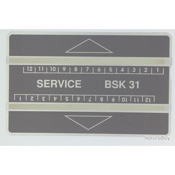 Tlcarte Suisse Landis & Gyr Service BSK 31