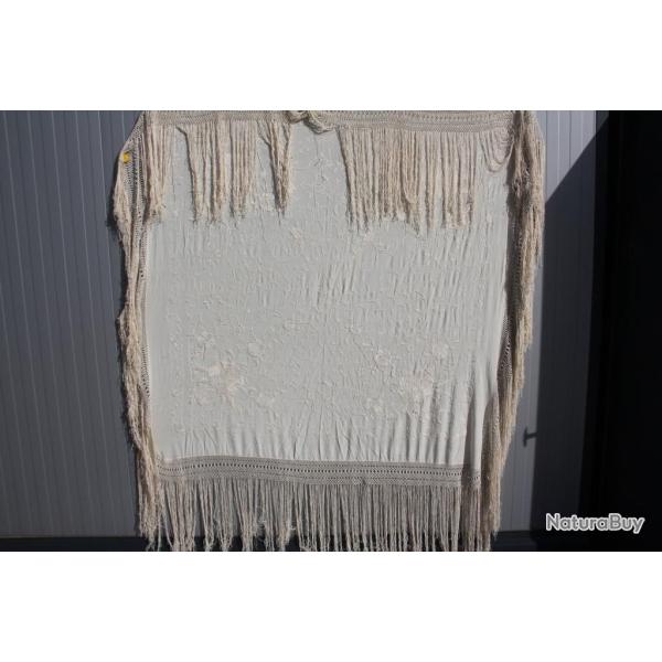 Chle soie brode XIXe sicle Napolon III