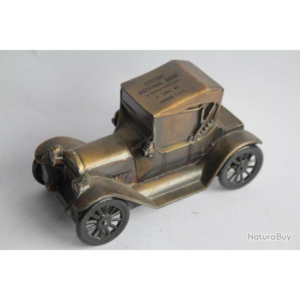 Tirelire publicitaire Citizens National Bank Automobile 1915