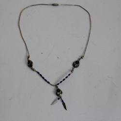 Collier ethnique Am&eacute;rindien Navajo argent