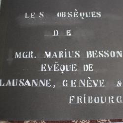 Album photos obsèques évêque de Lausanne M.BESSON Genève