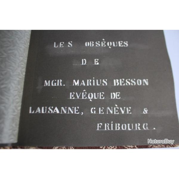 Album photos obsques vque de Lausanne M.BESSON Genve