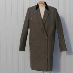CÉLINE Manteau long Laine d'agneau T 42