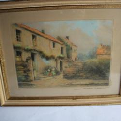 Eau-forte couleurs Simone HAUMONT