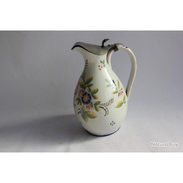 Pichet fa�ence Saint Cl�ment �tain