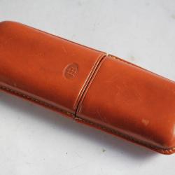 Étui pour cigares en cuir marron FB
