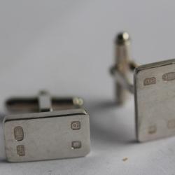 Boutons de manchettes argent Anglais Bijoux