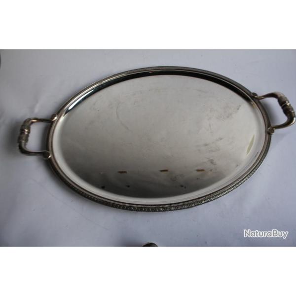 CHRISTOFLE Plateau ovale  anses Malmaison